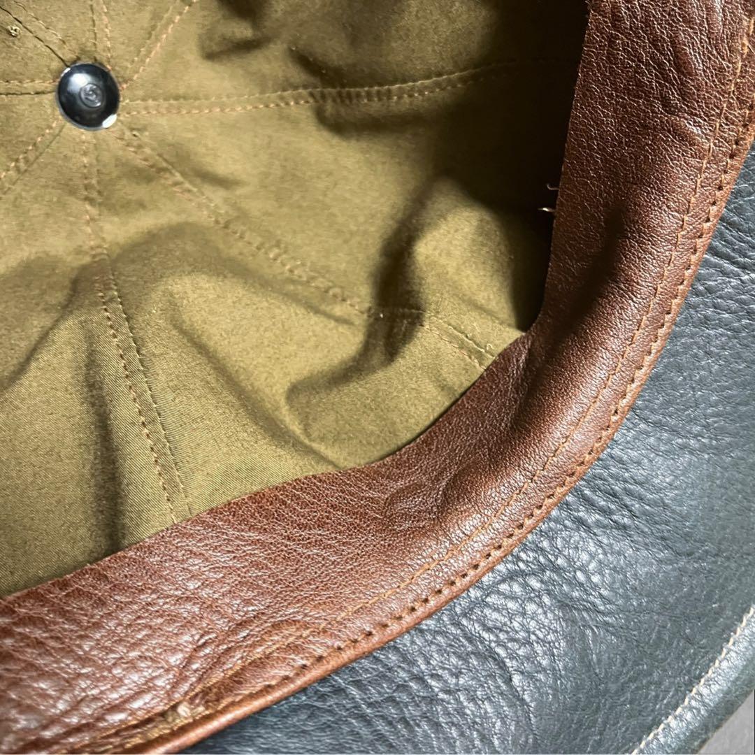 天神ワークス　JODHPURS CAP: CH03 キャップ　M レザー　牛革