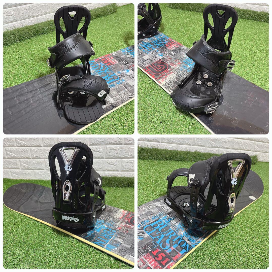 王道 BURTON CLASH スノボ ビンディングCUSTOM 151cm