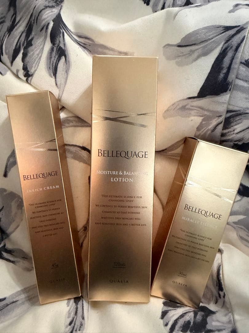 BELLEQUAGE 化粧水、美容液、クリーム3点セット