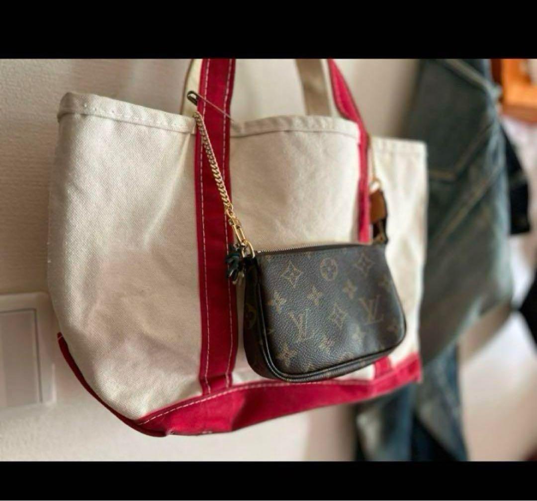 ぱ*く様 希少 USA製 LLビーン　ビンテージ トートバッグ　赤