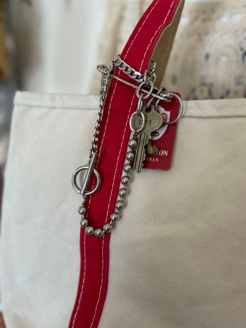 ぱ*く様 希少 USA製 LLビーン　ビンテージ トートバッグ　赤