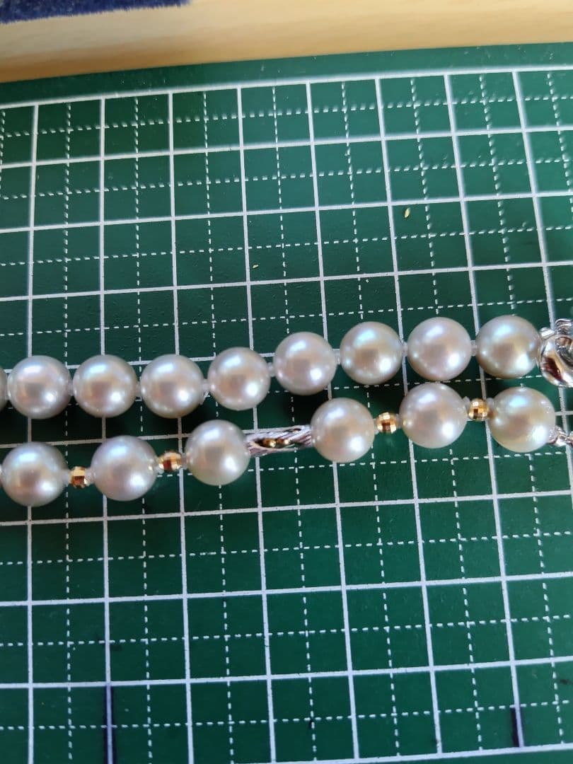 アコヤ真珠シルバーグレーの、3WAYネックレス