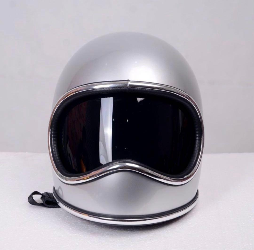 SORKSCER レトロ宇宙スタイルヘルメットシールド+ゴーグル付きフルフェイス