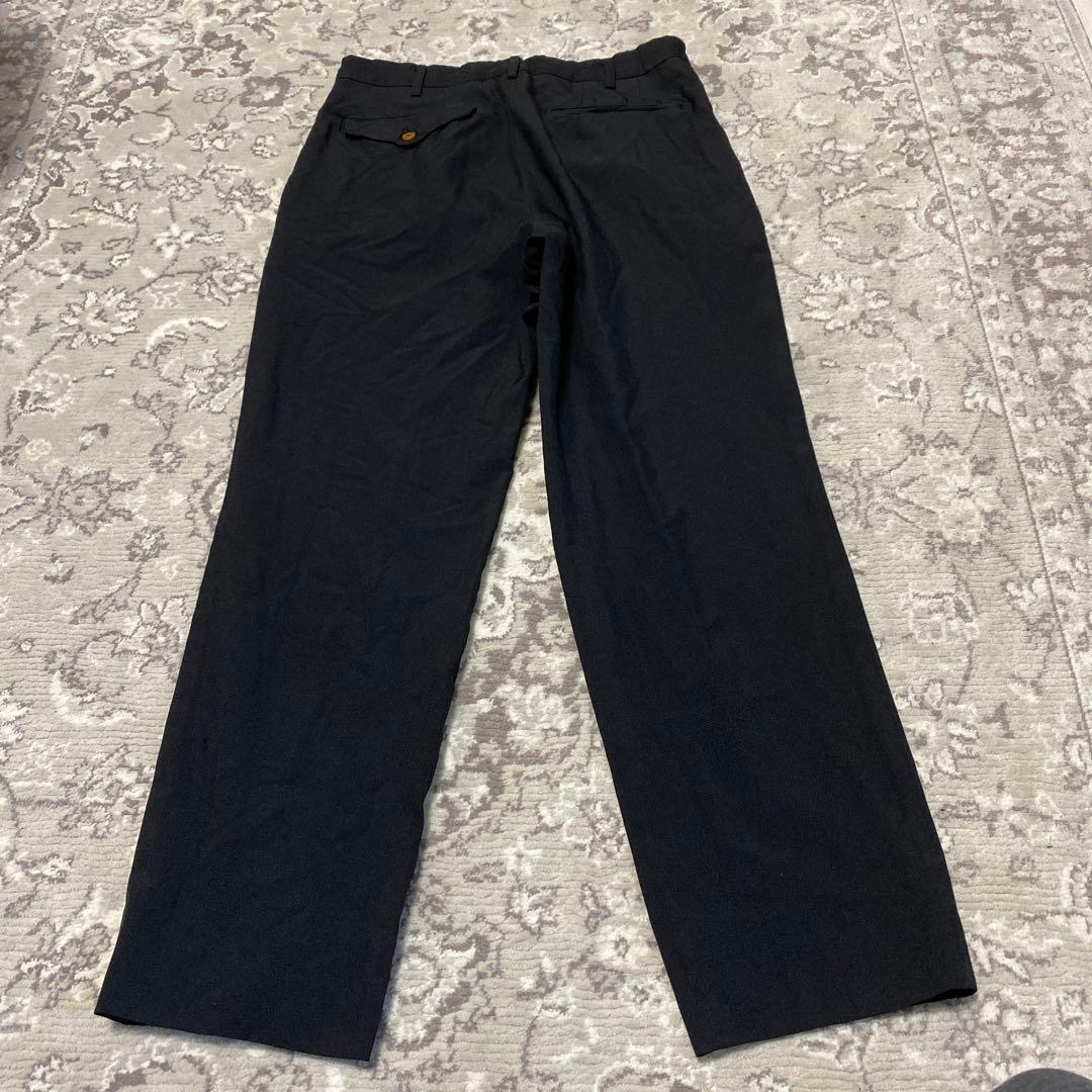 comme des garcons homme deux ポリ縮絨　タックパンツ