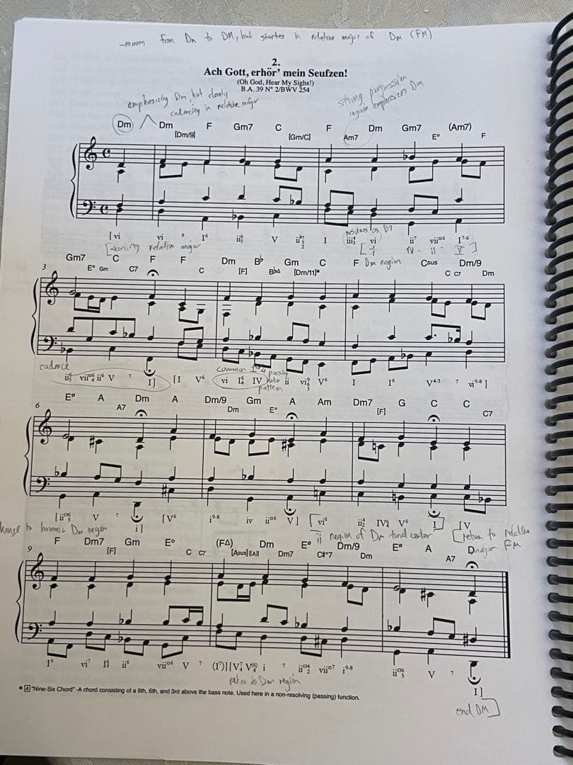 J.S. BACH 413 CHORALES ANALYZED 一部書き込みあり