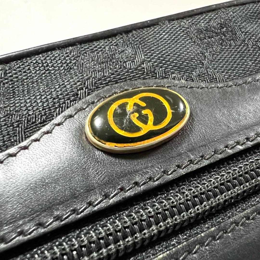 【良品】GUCCI グッチ シェリーライン ショルダーバッグ gg ブラック