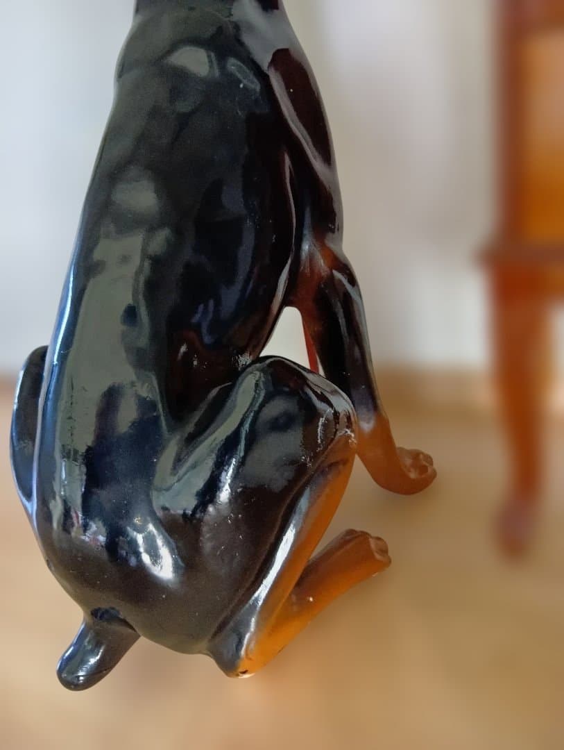 週末限定お値下げ大型犬置物 　ドーベルマン　オブジェ