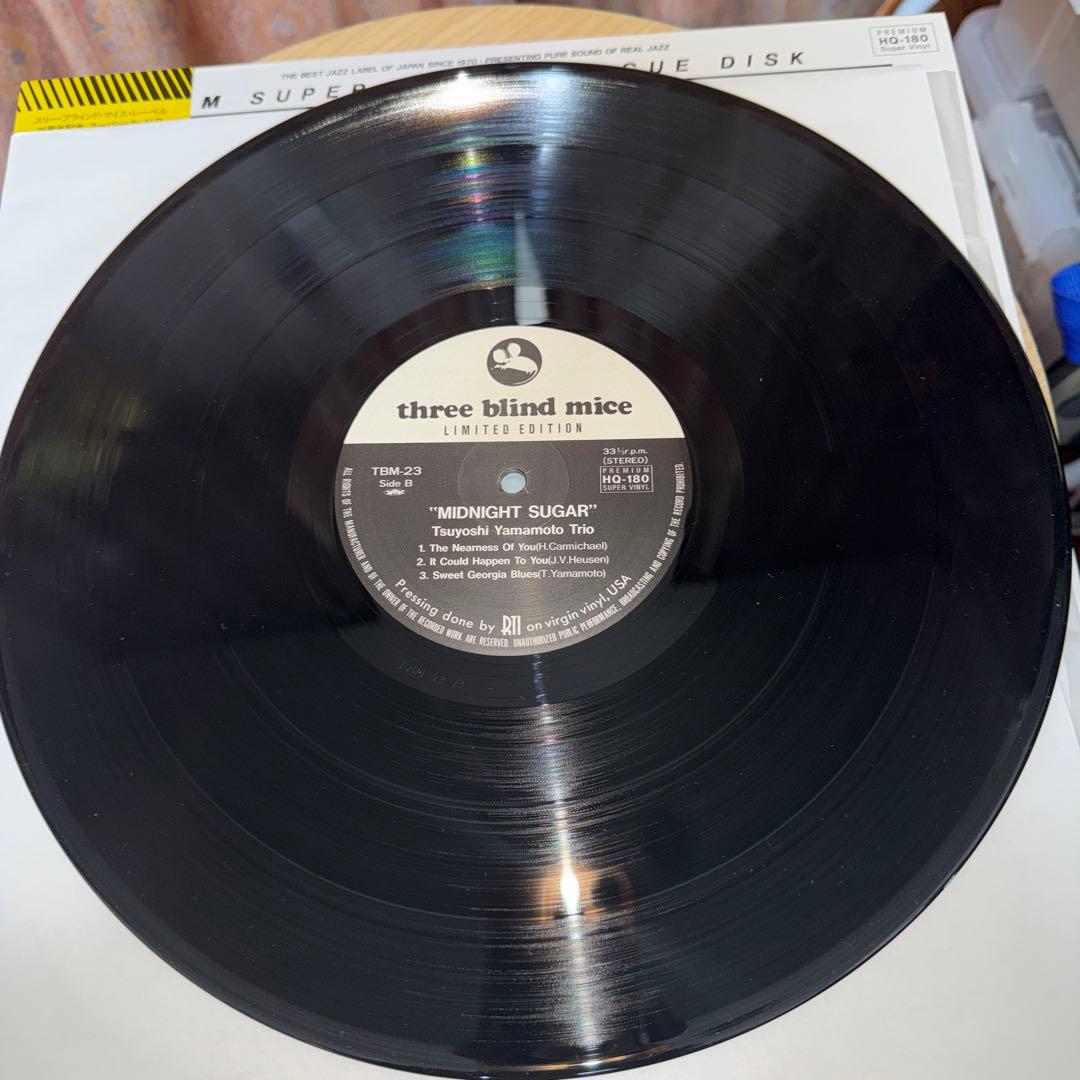 LP12in和jazz盤 山本剛 MIDNIGHT SUGAR 盤ジャケ帯良好