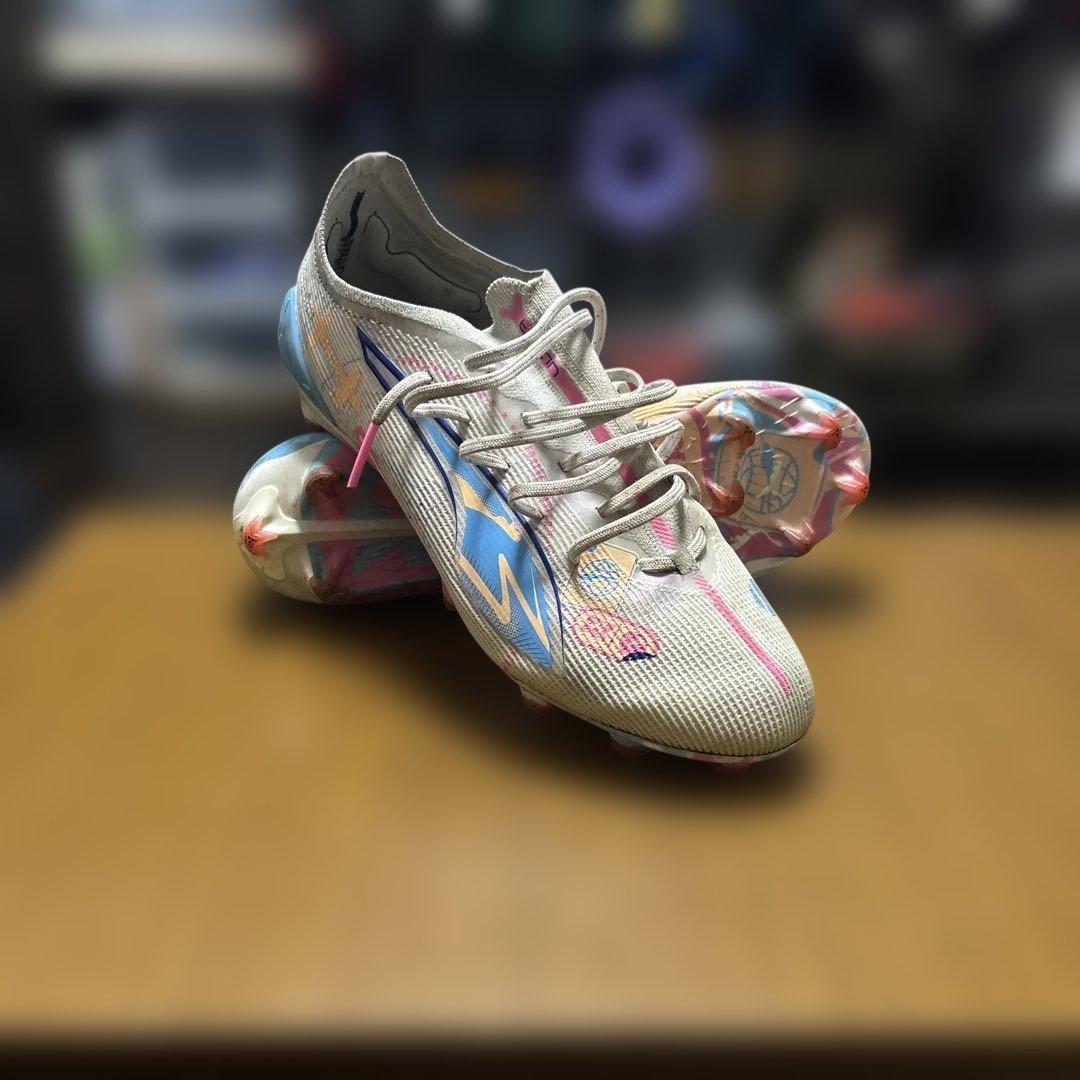 Diadora サッカーシューズ スパイク ホワイト/マルチカラー　26.5cm