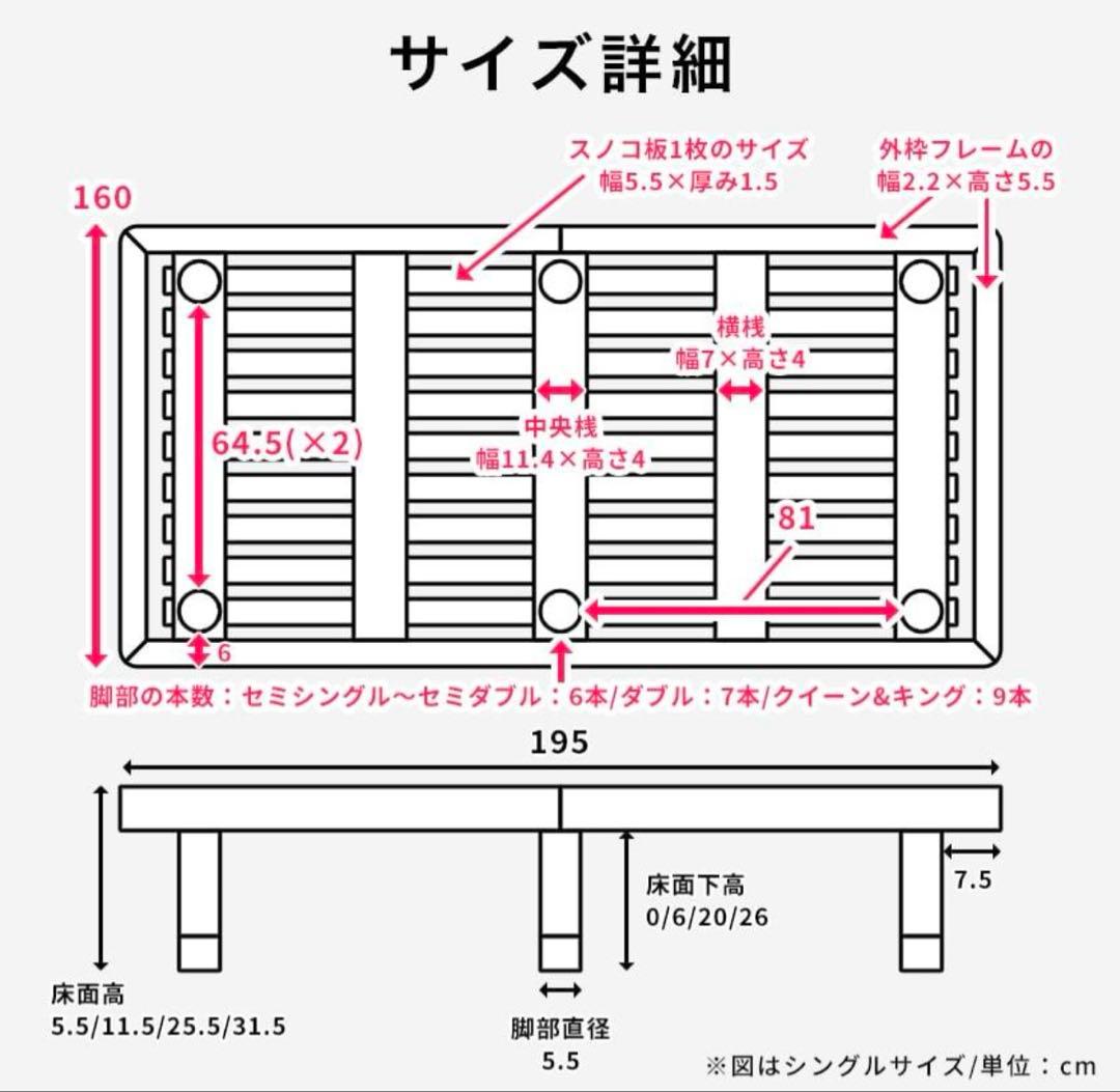 コアラマットレスKORE クイーン + バノン すのこベッド　クイーン