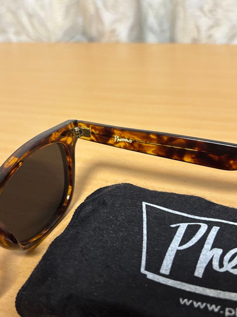 N*d様 Pherrow's べっ甲柄 サングラス　フェローズケース付　日本製
