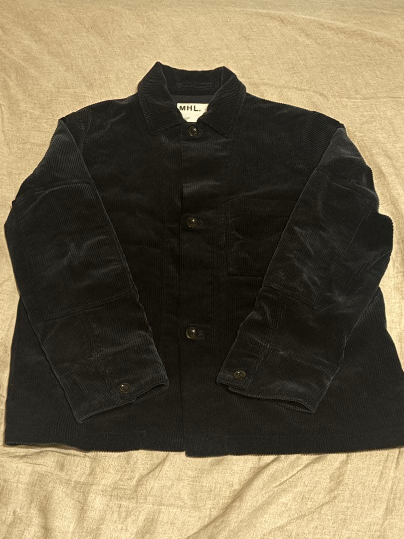 MHL ヘビーコーデュロイジャケットLサイズ ダークネイビー