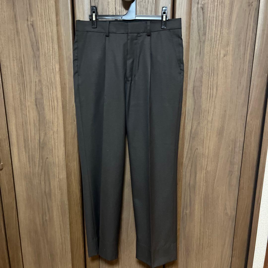 t*0様 Cornier Super130'sウールスラックス BLACK BR