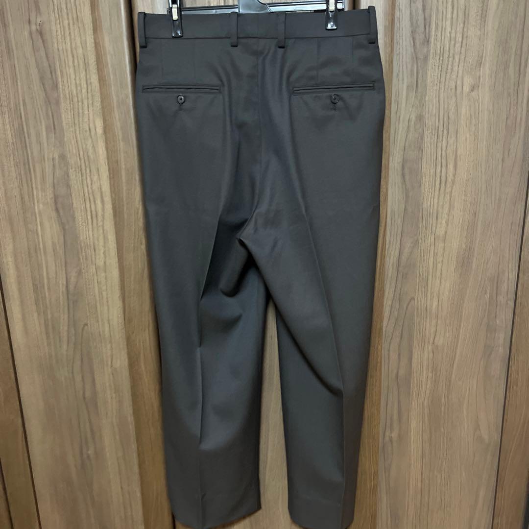 t*0様 Cornier Super130'sウールスラックス BLACK BR