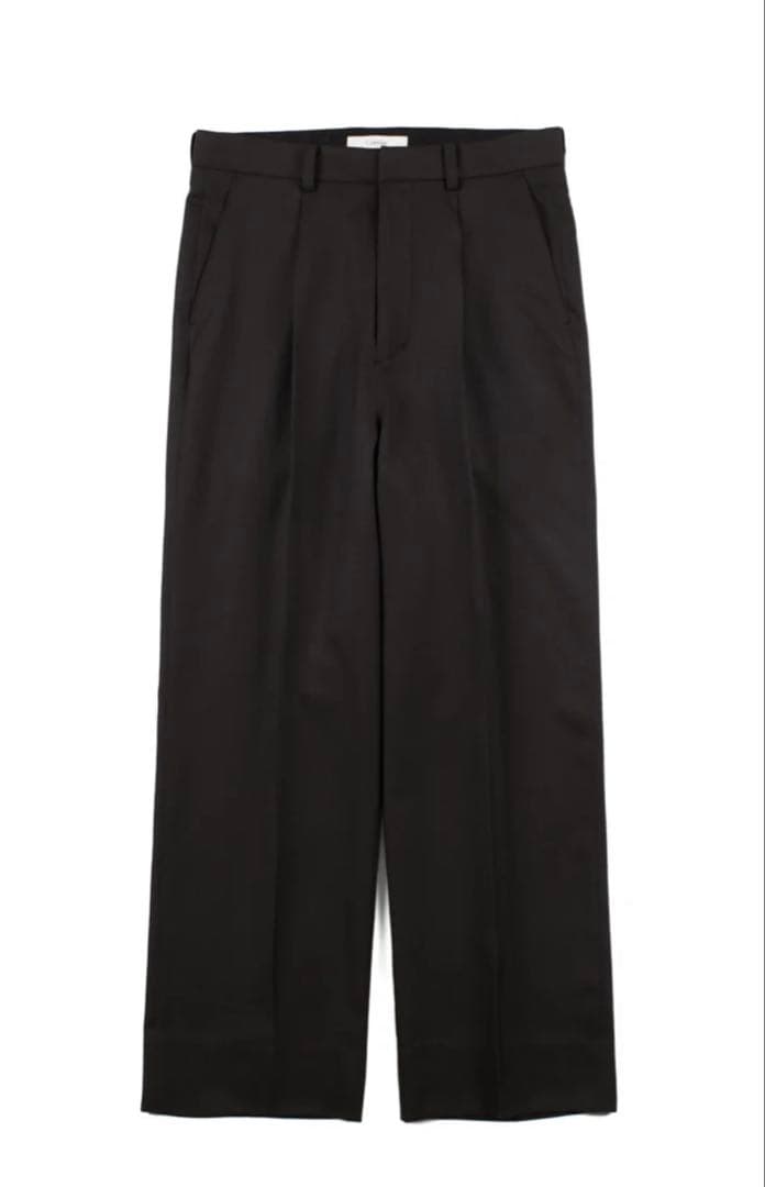 t*0様 Cornier Super130'sウールスラックス BLACK BR