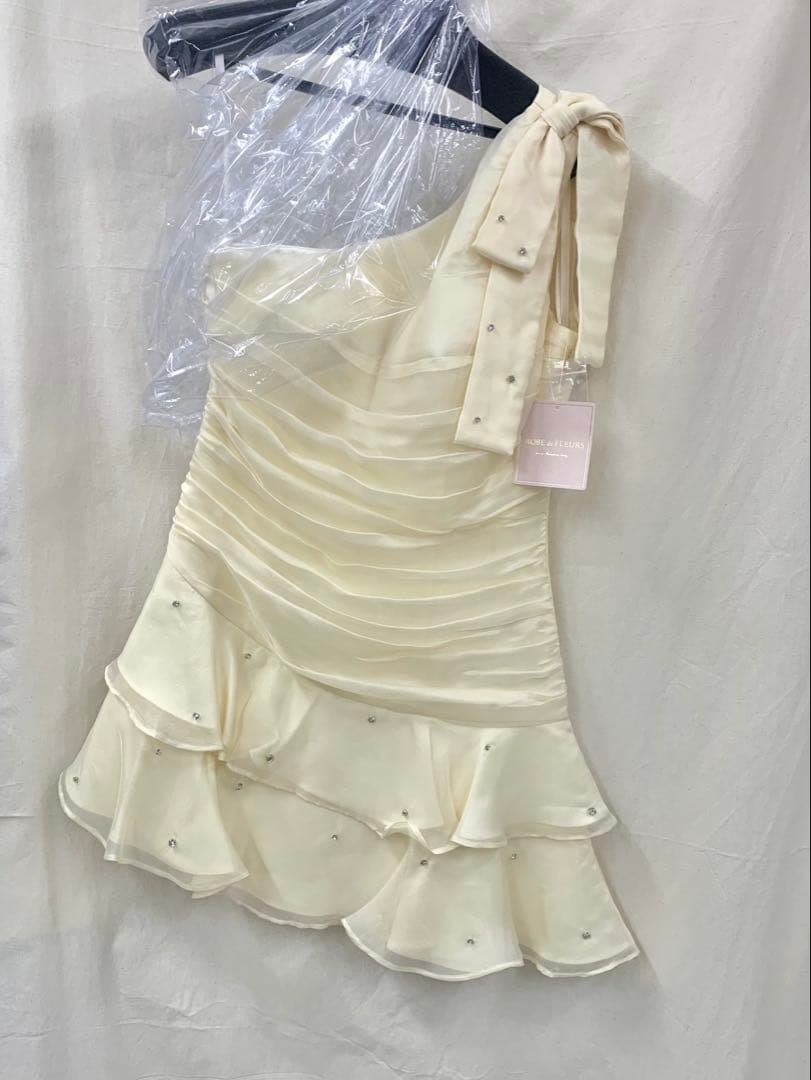 XS アイボリー　4322 ローブドフルールブリエAngelRキャバドレス