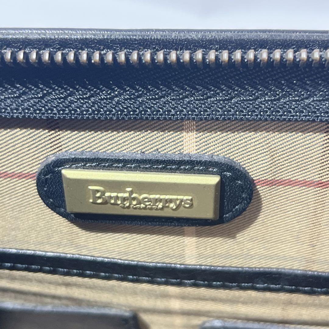 希少　バーバリー クラッチバッグ セカンドバッグ ノバチェック レザー