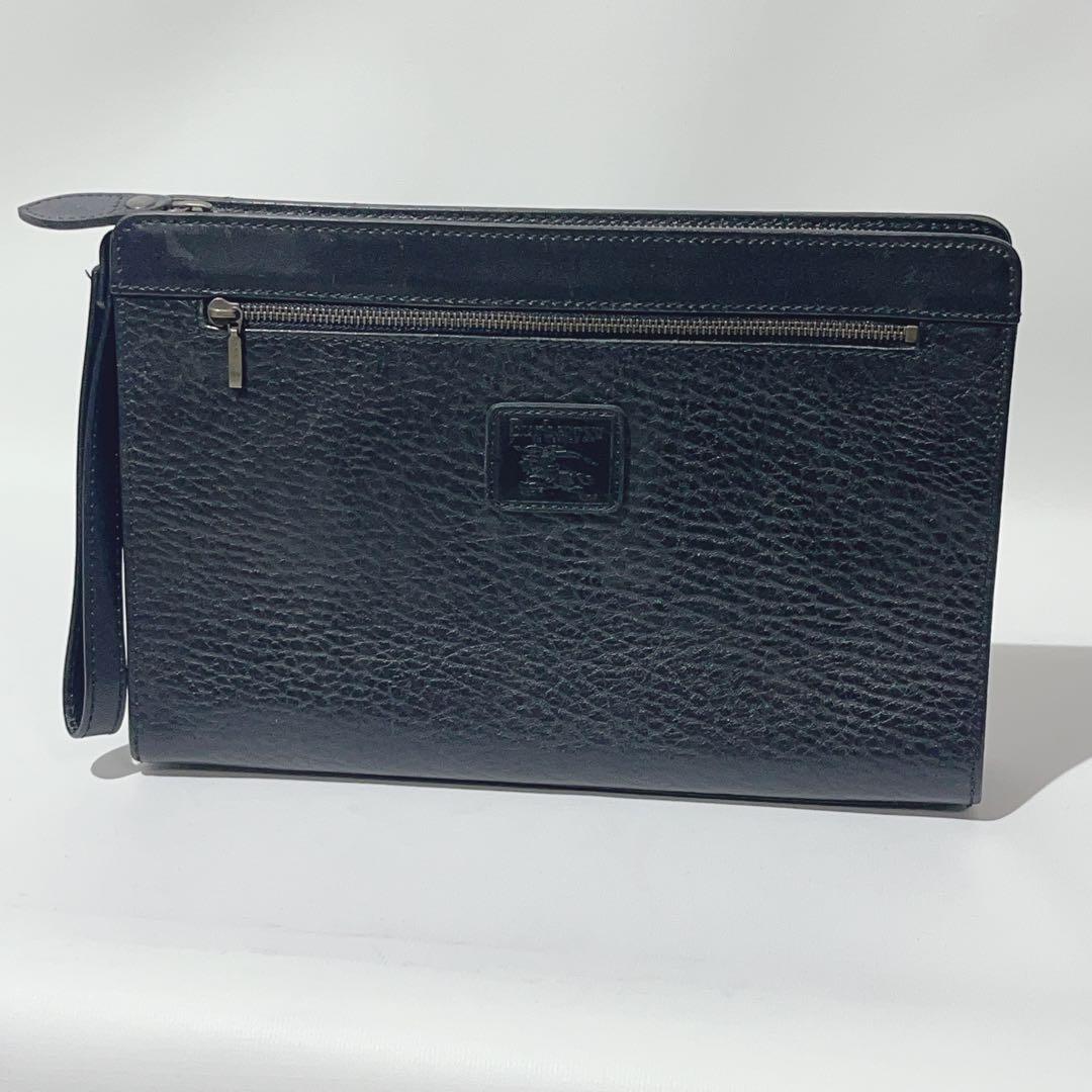 希少　バーバリー クラッチバッグ セカンドバッグ ノバチェック レザー