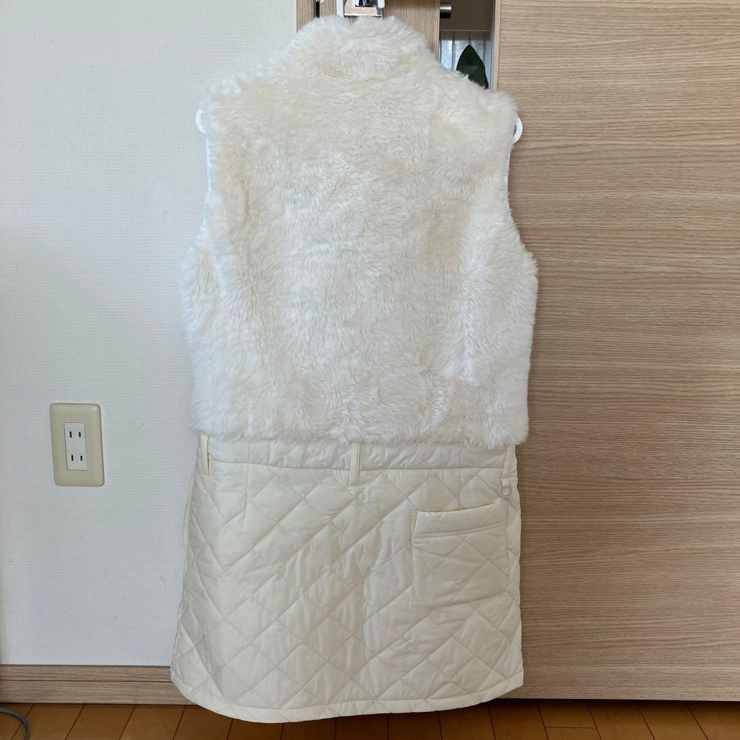 23区ゴルフレディースワンピース　白　Ｍ