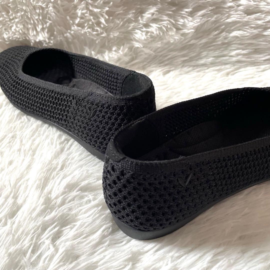 新品VIVAIA フラットシューズパンプス 黒 サイズ40 ビバイア