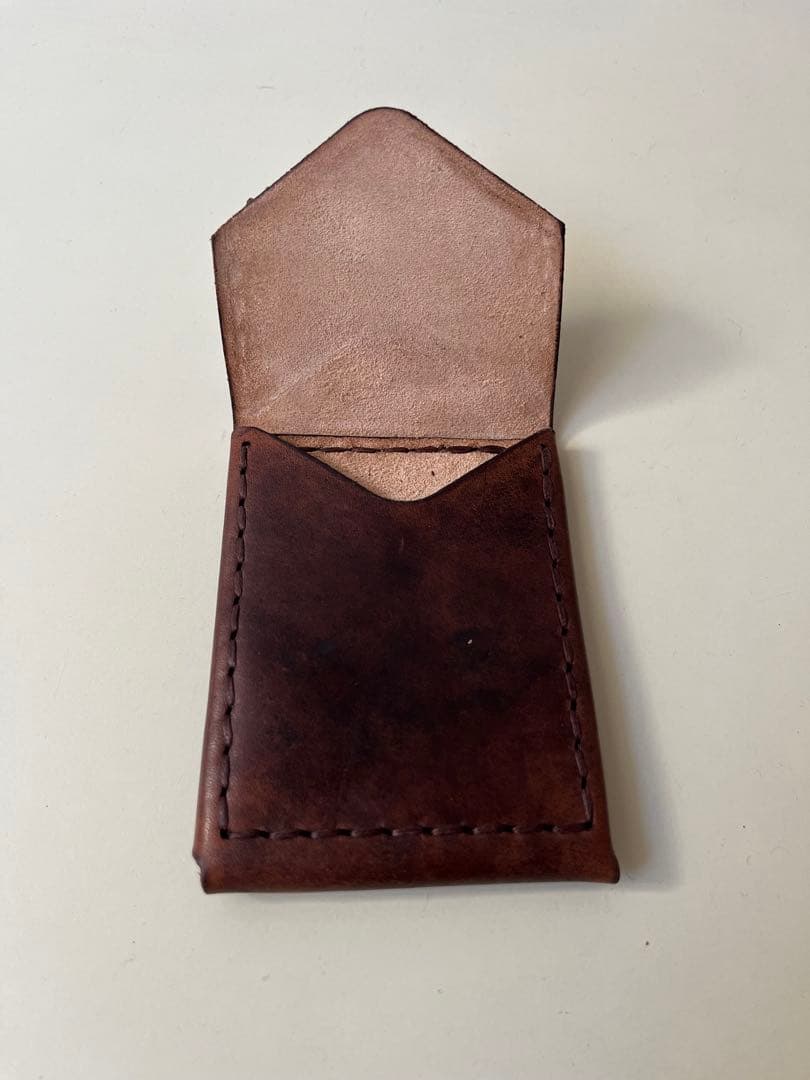 レザー マネークリップ ダークブラウン