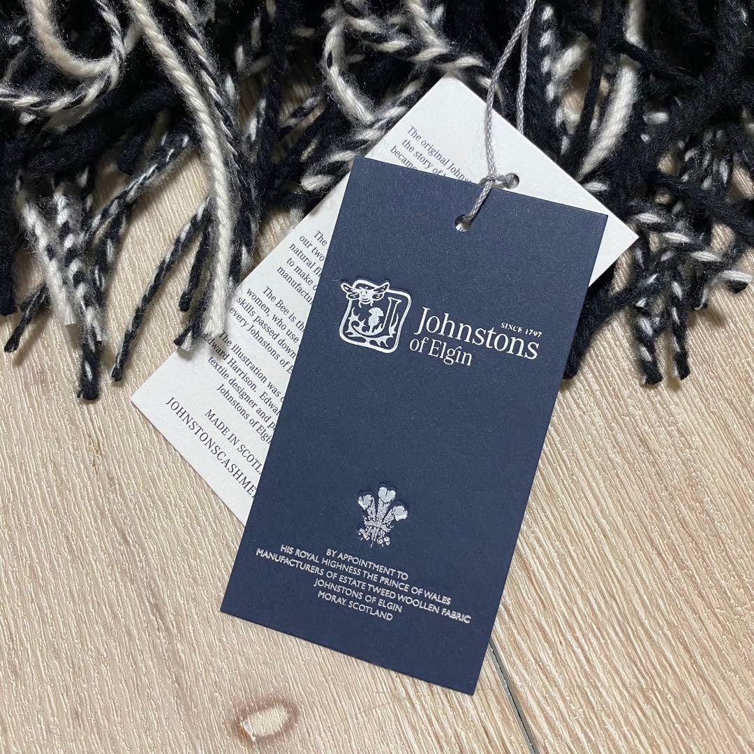 カシミヤ100％ 大判ストール マフラー Johnstons of Elgin