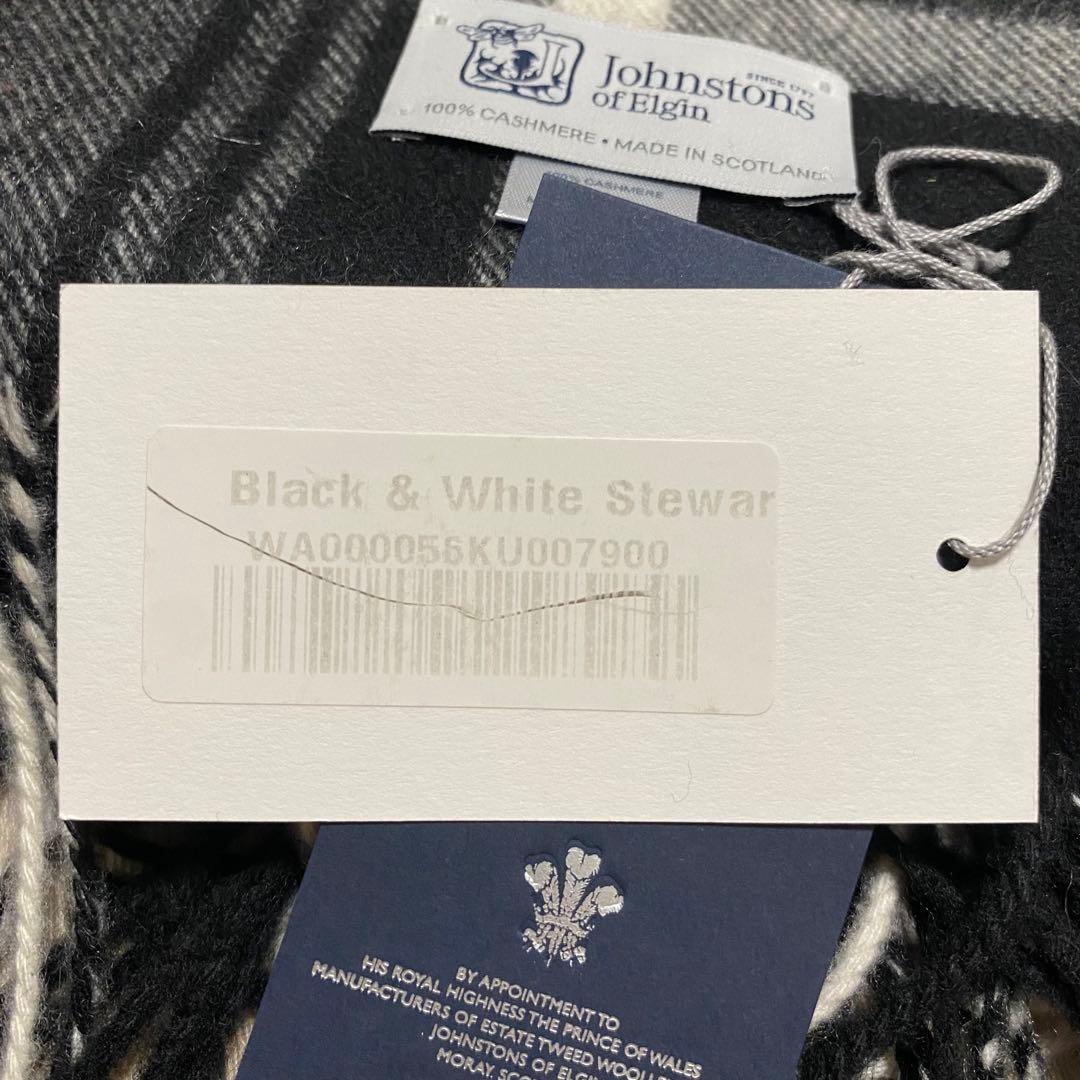 カシミヤ100％ 大判ストール マフラー Johnstons of Elgin