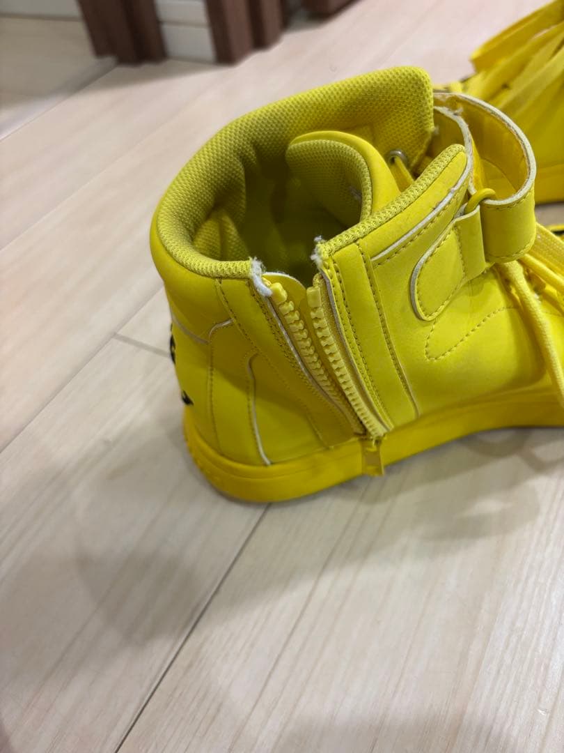 PEARLY GATES ハイカットスニーカー イエロー！