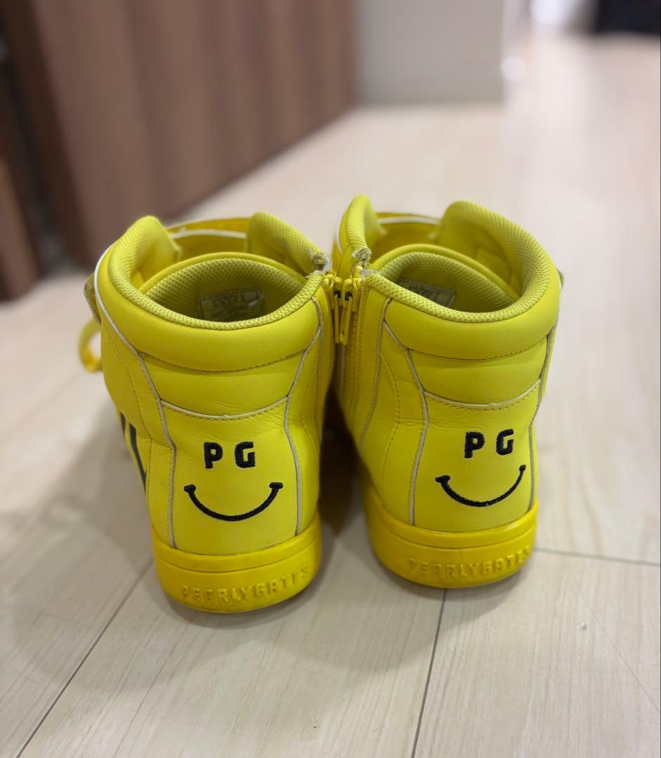 PEARLY GATES ハイカットスニーカー イエロー！