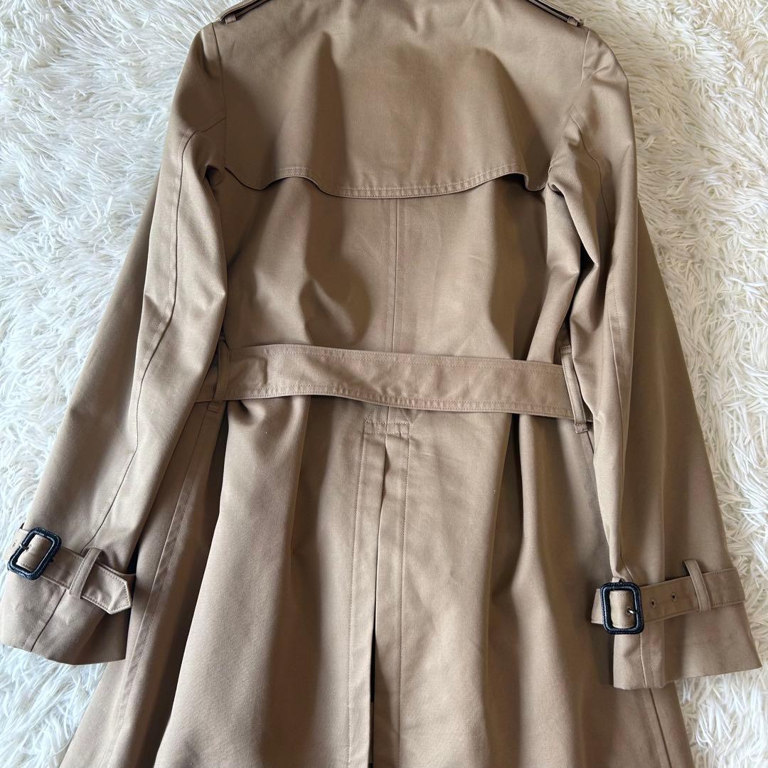 美品　HYKEハイクダブルブレストトレンチコート ライナー付 レギュラーフィット