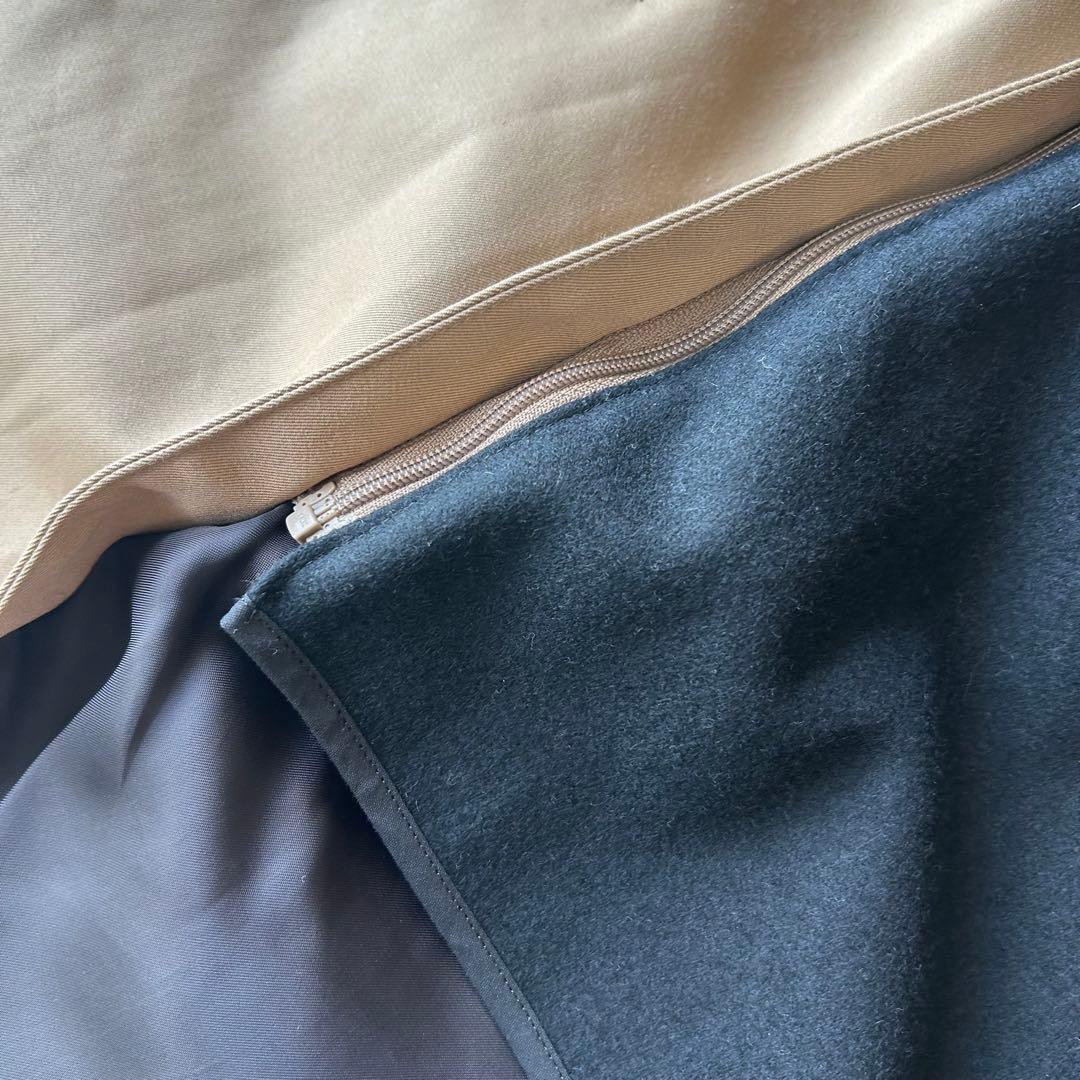 美品　HYKEハイクダブルブレストトレンチコート ライナー付 レギュラーフィット