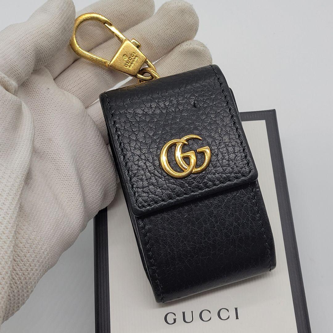 美品✨️ GUCCI キーケース プチマーモント ブラック レザー スマートキー