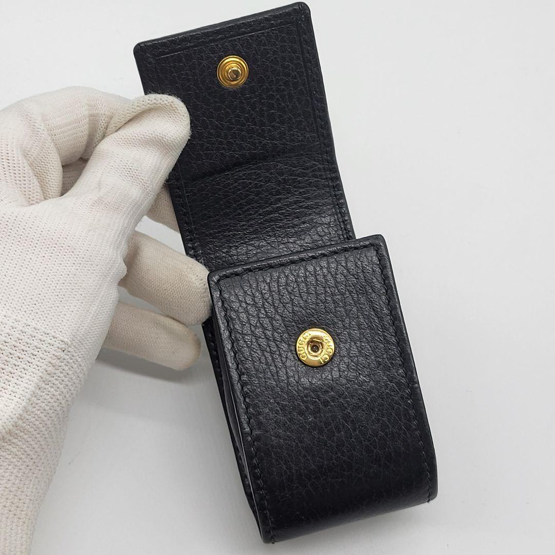 美品✨️ GUCCI キーケース プチマーモント ブラック レザー スマートキー