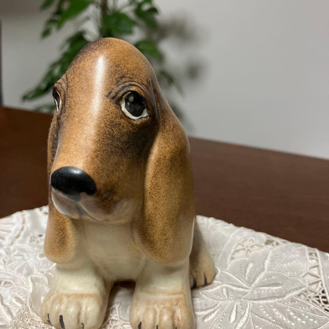 リサラーソン Lisa Larson バセットハウンド 犬 置物