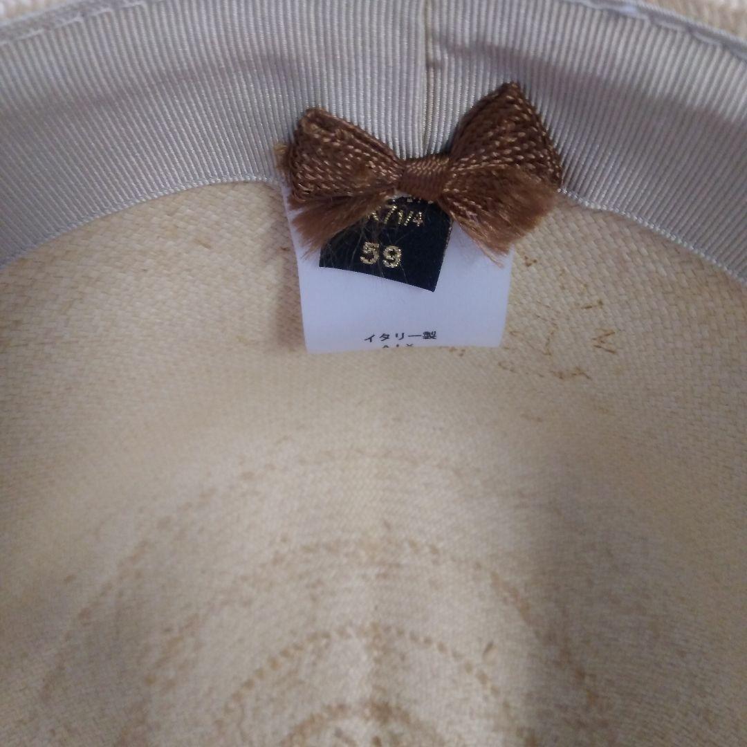 Borsalino ハット アイボリー 59cm　オプティモ