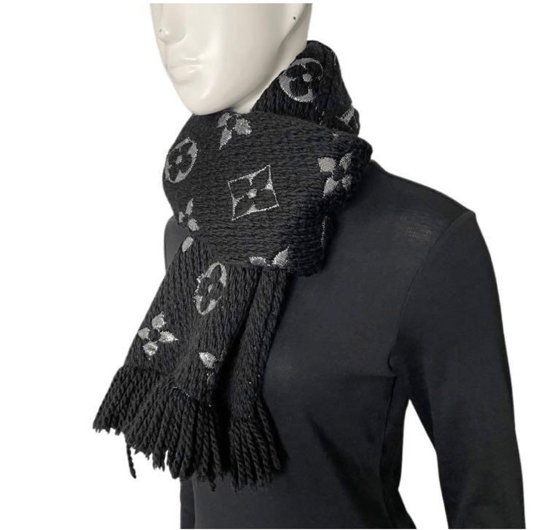 ルイヴィトンマフラーモノグラムエシャルプロゴマニアシャイン