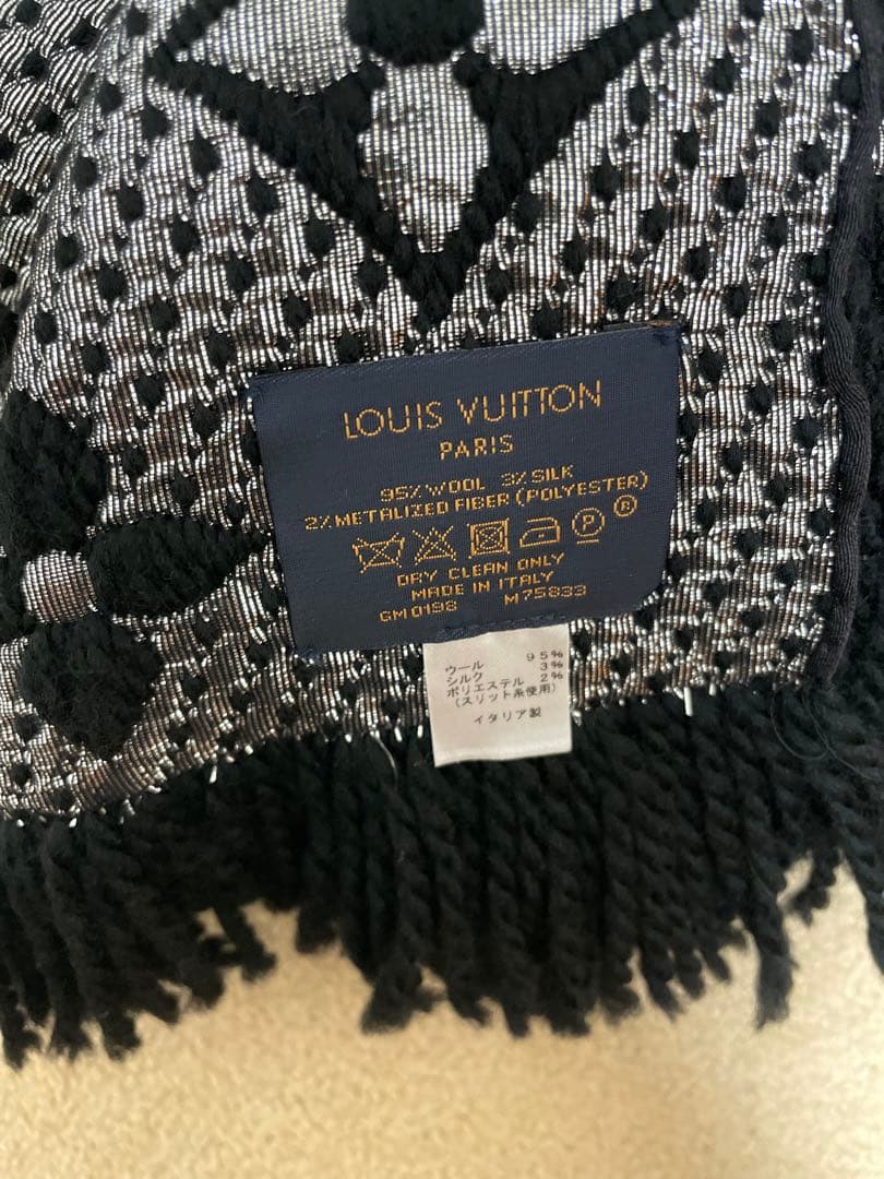 ルイヴィトンマフラーモノグラムエシャルプロゴマニアシャイン