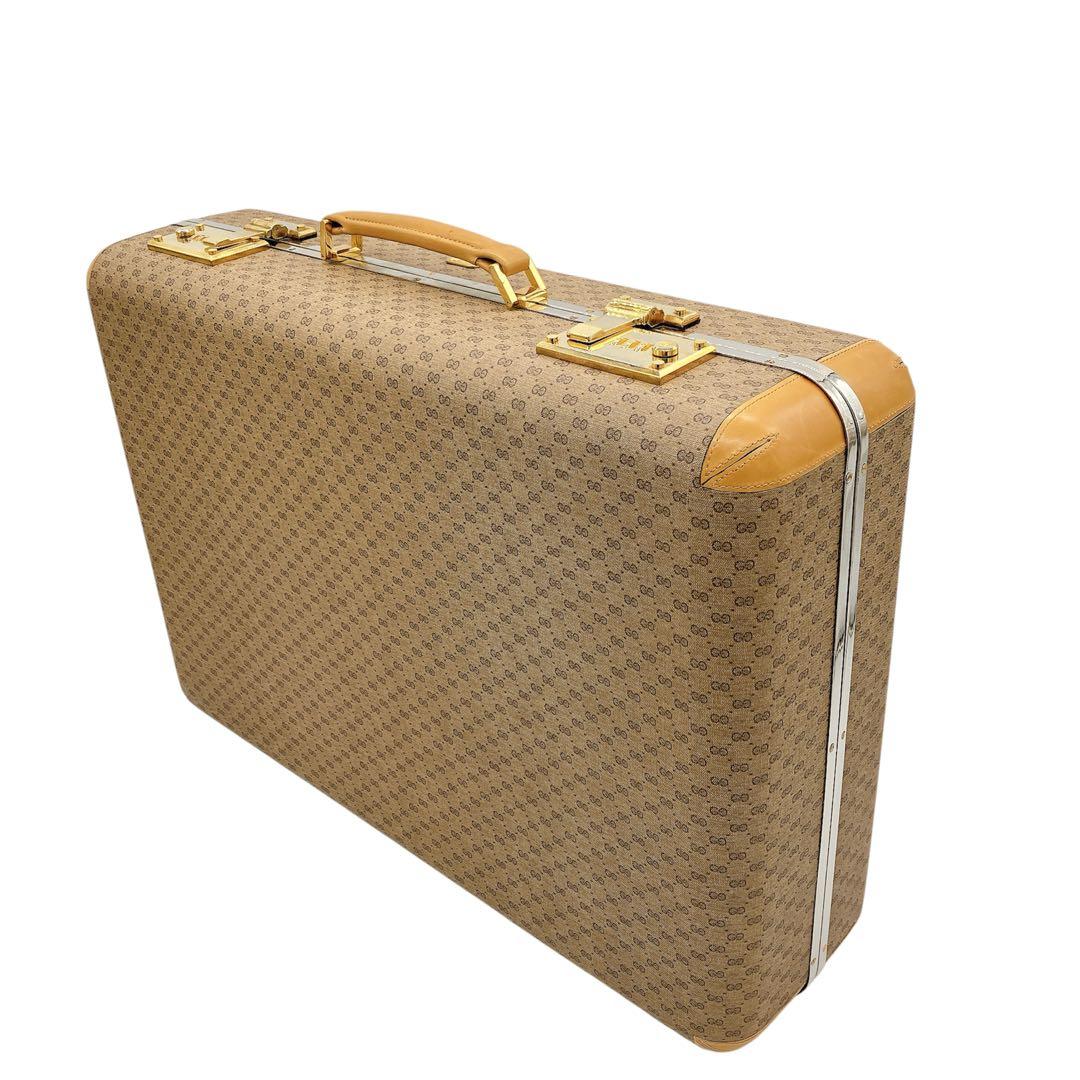 希少【GUCCI】ハード　トランクケース　ハードケース　マイクロGG PVC.