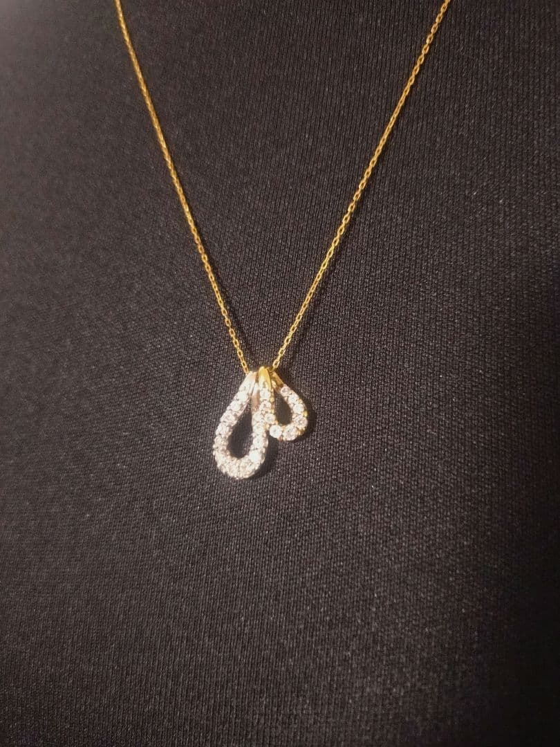 ペンダントトップ ダイヤモンド 18K シルバー