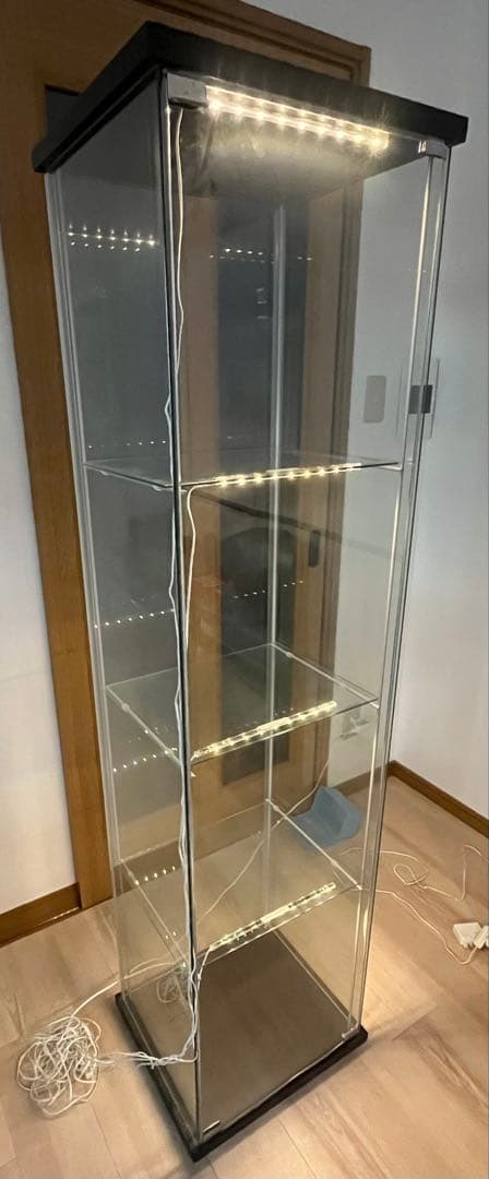 名古屋市引取り限定 IKEA DETOLF 照明付き イケア デトルフ ブラック