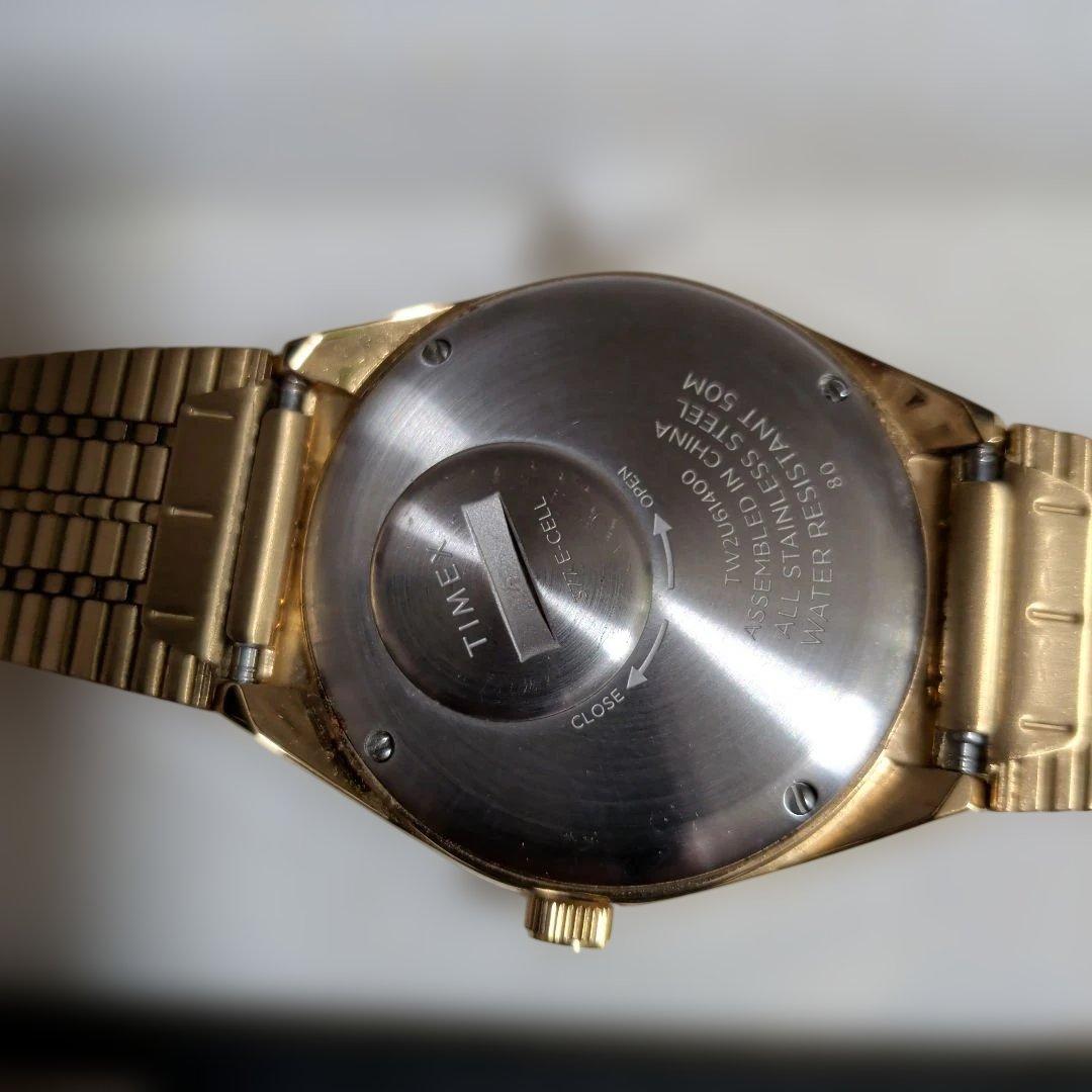 早い者勝ち！クォーツ TIMEX Q 腕時計 箱付き ゴールド