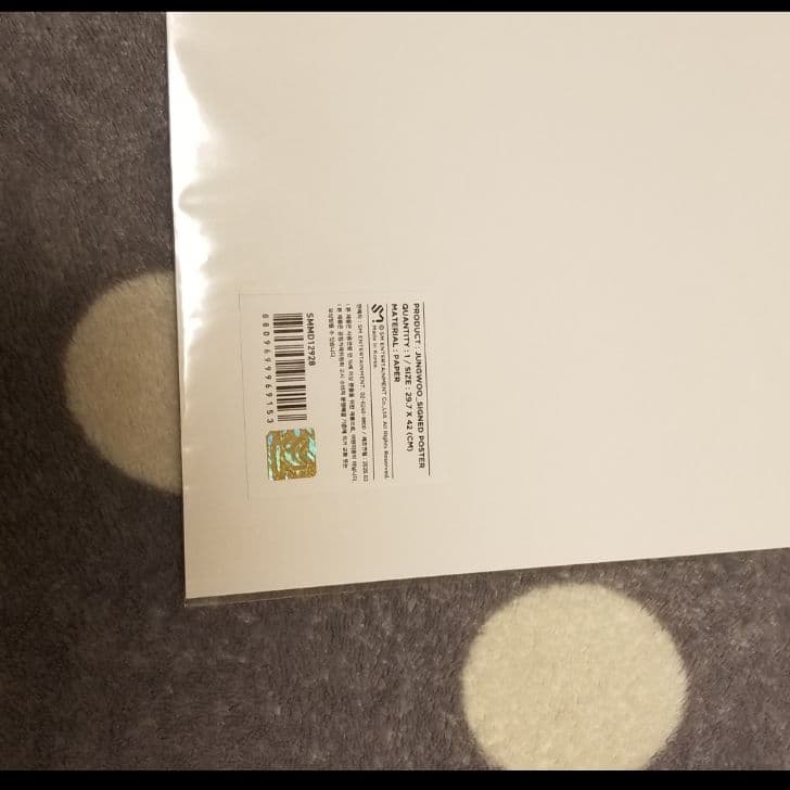 nct ジョンウ nct127 neo zone md 直筆 サイン ポスター