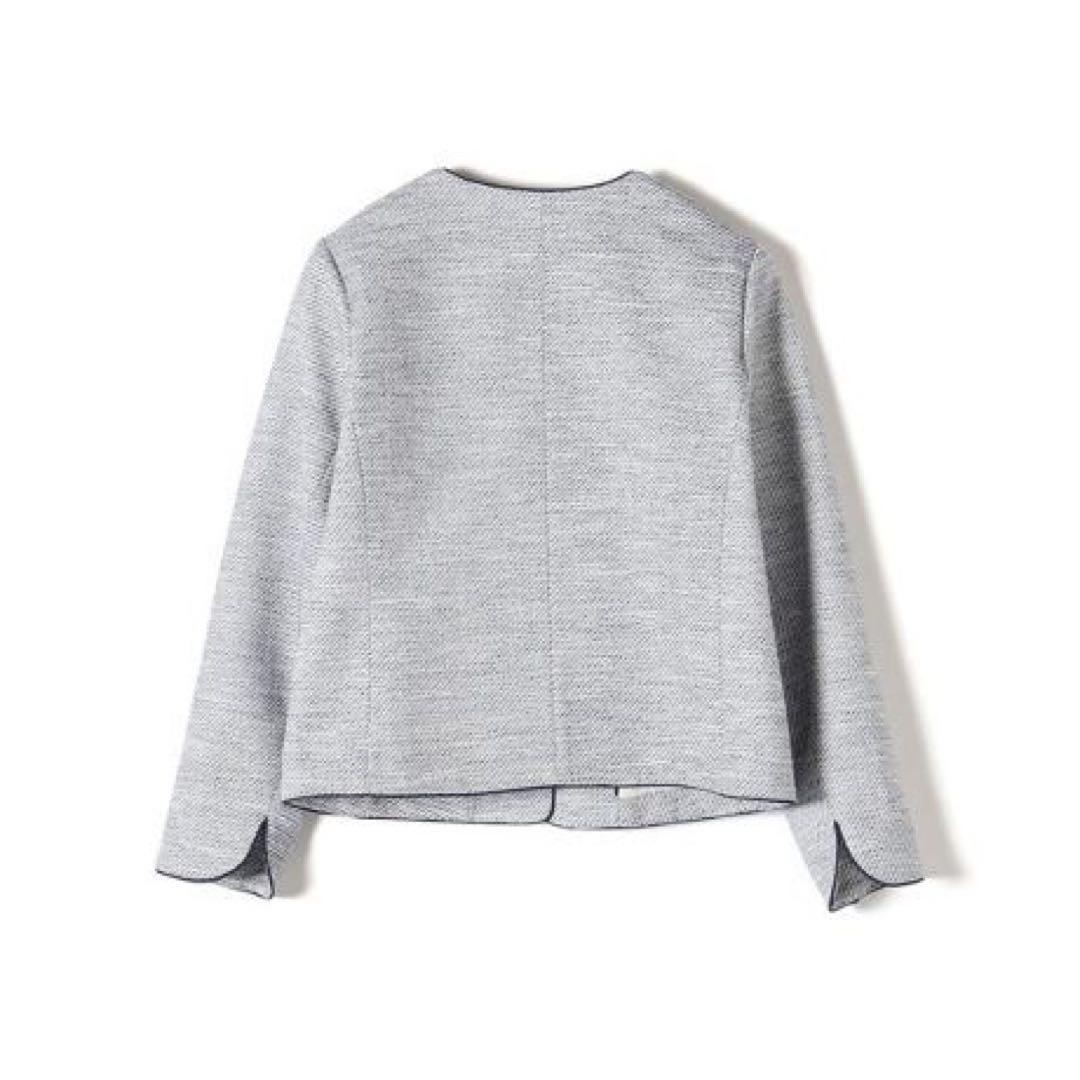 ships シップス ツイードノーカラージャケット　36