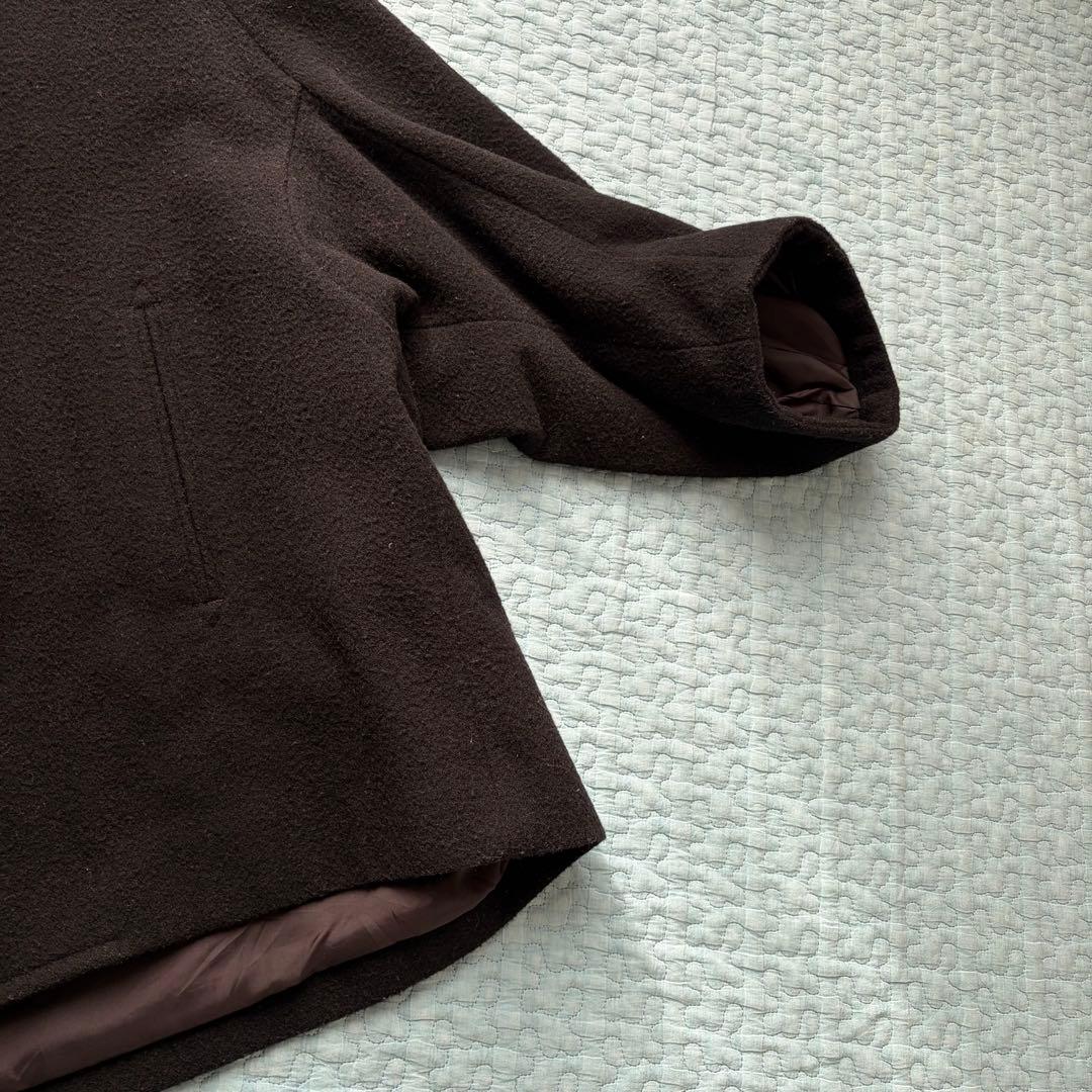 Y's ポンチョ風コート　ブラック　サイズ2