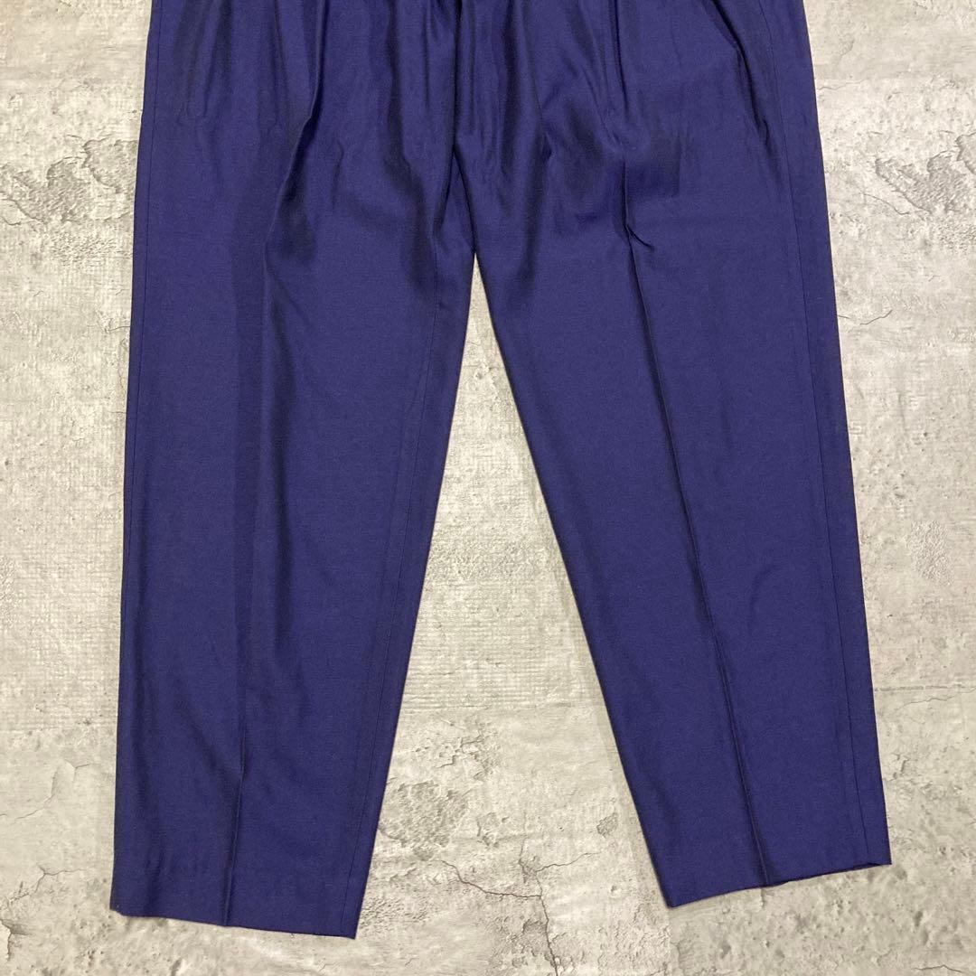 【YOSHIYUKI KONISHI】タックワイドスラックス 日本製 L