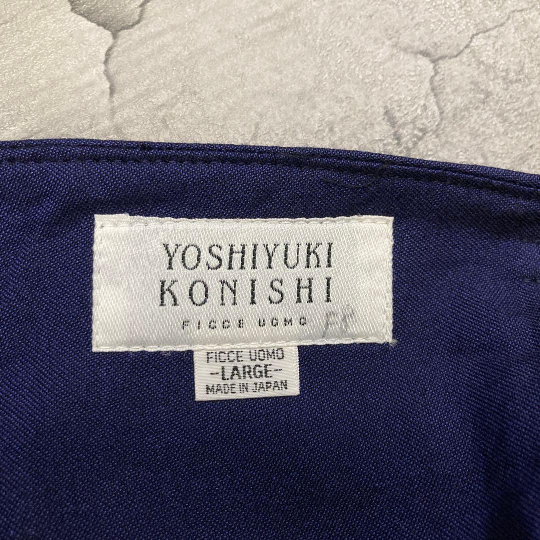 【YOSHIYUKI KONISHI】タックワイドスラックス 日本製 L