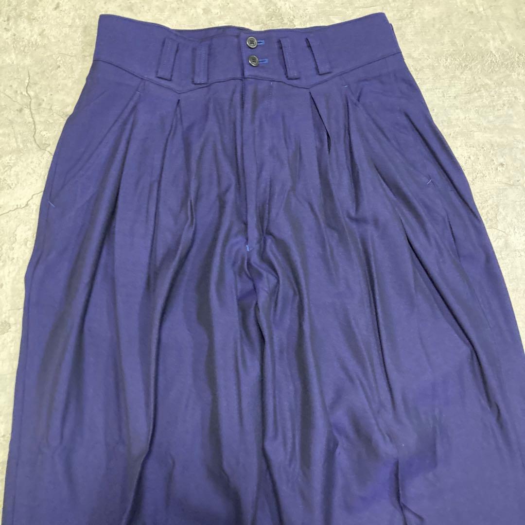 【YOSHIYUKI KONISHI】タックワイドスラックス 日本製 L