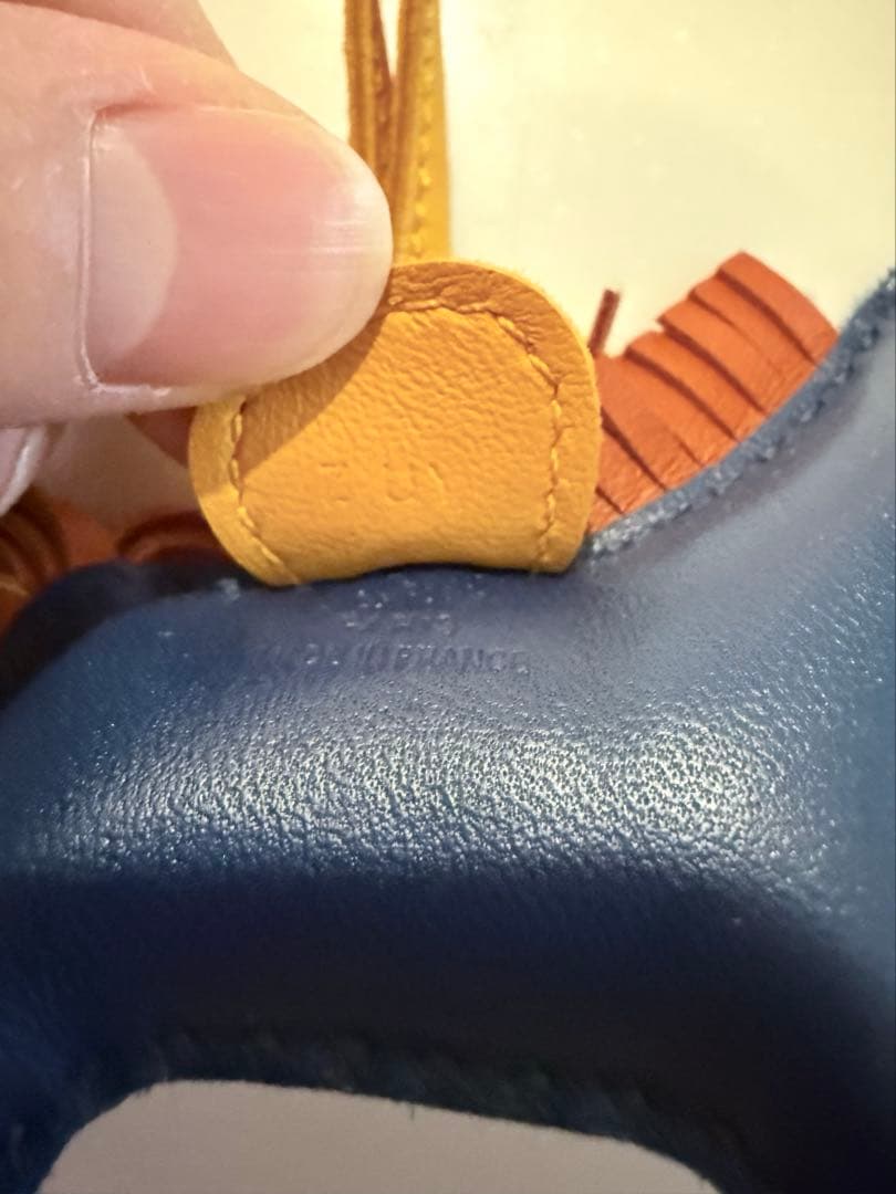 エルメス　ロデオ　正規品　チャーム ネイビー HERMES