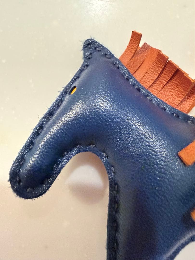 エルメス　ロデオ　正規品　チャーム ネイビー HERMES