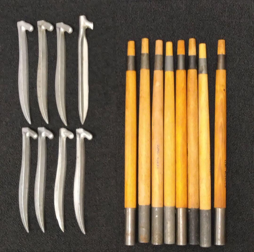 ノルウェー軍 テントポール8本 ペグ8本 軍幕 ミリタリー